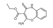 2-Amino-4-thioxo-4,5-dihydrobenz<1,4>oxazepin-3-carbonsaeure-ethylester结构式