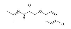 4-Chlorphenoxy-essigsaeureisopropylidenhydrazid Structure