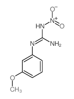 Guanidine,N-(3-methoxyphenyl)-N'-nitro- (9CI) structure