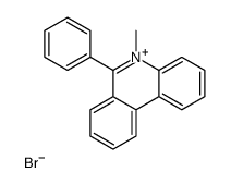 5-methyl-6-phenylphenanthridin-5-ium,bromide Structure