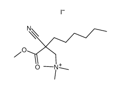 2-cyano-2-(methoxycarbonyl)-N,N,N-trimethyloctan-1-aminium iodide Structure