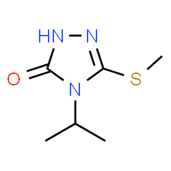 3H-1,2,4-Triazol-3-one,2,4-dihydro-4-(1-methylethyl)-5-(methylthio)-(9CI) structure