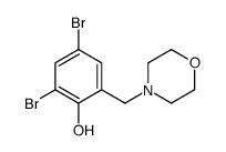 2,4-dibromo-6-(morpholin-4-ylmethyl)phenol结构式