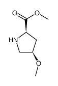 D-Proline, 4-methoxy-, methyl ester, (4R)- (9CI)结构式