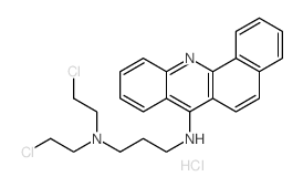 N-benzo[c]acridin-7-yl-N',N'-bis(2-chloroethyl)propane-1,3-diamine,hydrochloride结构式