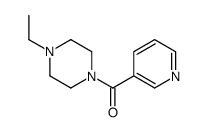 Piperazine, 1-ethyl-4-(3-pyridinylcarbonyl)- (9CI)结构式