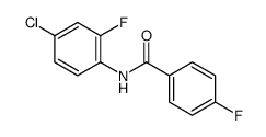 4-Fluoro-N-(2-fluoro-4-chlorophenyl)benzamide结构式