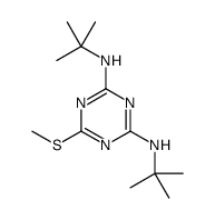 N2,N4-di-tert-butyl-6-(methylthio)-1,3,5-triazine-2,4-diamine结构式
