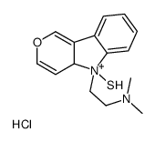 N,N-dimethyl-2-(5-sulfanyl-4aH-pyrano[4,3-b]indol-5-ium-5-yl)ethanamine,hydrochloride Structure