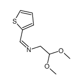 (Z)-N-(2,2-dimethoxyethyl)-1-(thiophen-2-yl)methanimine结构式