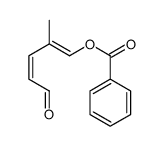 (2-methyl-5-oxopenta-1,3-dienyl) benzoate结构式