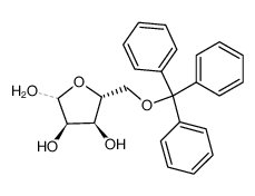 (3R,4S,5R)-5-((trityloxy)methyl)tetrahydrofuran-2,3,4-triol结构式