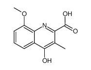 4-hydroxy-8-methoxy-3-methyl-quinoline-2-carboxylic acid Structure
