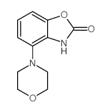 2(3H)-Benzoxazolone,4-(4-morpholinyl)-结构式