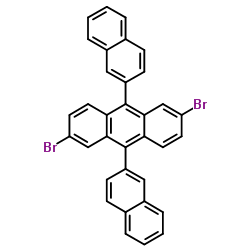 2,6-Dibromo-9,10-di(2-naphthyl)anthracene Structure