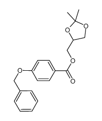 (2,2-dimethyl-1,3-dioxolan-4-yl)methyl 4-(benzyloxy)benzoate结构式