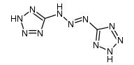 1,3-Bis(1H-tetrazole-5-yl)triazene结构式