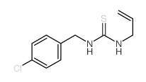 3-[(4-chlorophenyl)methyl]-1-prop-2-enyl-thiourea Structure