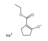 sodium enolate of ethyl 2-oxocyclopentanecarboxylate Structure