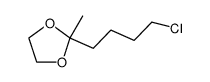 2-(4-chloro-butyl)-2-methyl-[1,3]dioxolane结构式