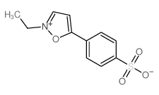 4-(2-ethyl-1-oxa-2-azoniacyclopenta-2,4-dien-5-yl)benzenesulfonic acid结构式