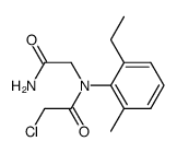 N-Carbamoylmethyl-2-chloro-N-(2-ethyl-6-methyl-phenyl)-acetamide Structure