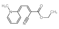 ethyl (4E)-2-cyano-4-(1-methylpyridin-2-ylidene)but-2-enoate结构式