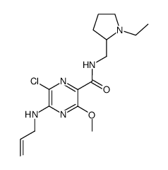 5-allylamino-6-chloro-3-methoxy-pyrazine-2-carboxylic acid (1-ethyl-pyrrolidin-2-ylmethyl)-amide Structure