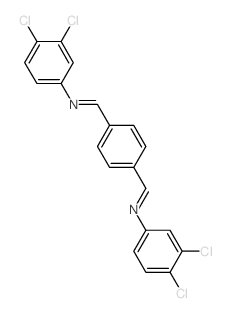 Benzenamine,N,N'-(1,4-phenylenedimethylidyne)bis[3,4-dichloro- (9CI) Structure