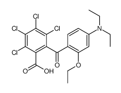 2,3,4,5-tetrachloro-6-[4-(diethylamino)-2-ethoxybenzoyl]benzoic acid Structure