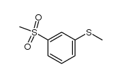 1-methanesulfonyl-3-methylsulfanyl-benzene Structure
