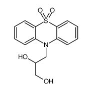 3-(5,5-dioxophenothiazin-10-yl)propane-1,2-diol结构式