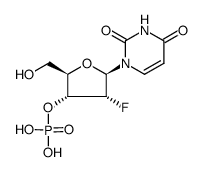 2'-fluoro-2'-deoxy-[3']uridylic acid结构式