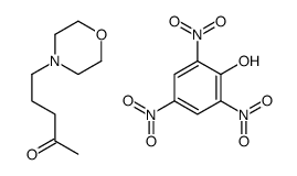 5-morpholin-4-ylpentan-2-one,2,4,6-trinitrophenol结构式