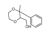 (3-methyl-3-phenyl-1,4-dioxan-2-yl)methanol结构式