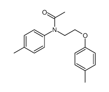 N-[2-(4-methylphenoxy)ethyl]-N-(4-methylphenyl)acetamide结构式