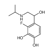3-fluoro-4-[1-hydroxy-2-(propan-2-ylamino)ethyl]benzene-1,2-diol结构式