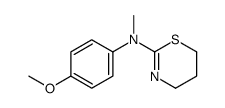 N-(4-methoxyphenyl)-N-methyl-5,6-dihydro-4H-1,3-thiazin-2-amine Structure