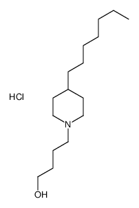 4-(4-heptylpiperidin-1-yl)butan-1-ol,hydrochloride结构式