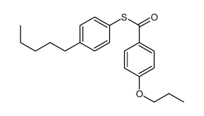 S-(4-pentylphenyl) 4-propoxybenzenecarbothioate Structure