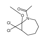 1-(8,8-dichloro-7-methoxy-6-azabicyclo[5.1.0]octan-6-yl)ethanone结构式