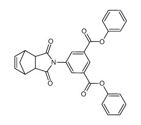 5-(3,5-Dioxo-4-aza-tricyclo[5.2.1.02,6]dec-8-en-4-yl)-isophthalic acid diphenyl ester Structure