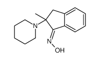N-(2-methyl-2-piperidin-1-yl-3H-inden-1-ylidene)hydroxylamine结构式