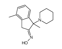 N-(3,7-dimethyl-3-piperidin-1-yl-1H-inden-2-ylidene)hydroxylamine Structure