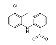 N-(3-chloro-2-methylphenyl)-3-nitropyridin-2-amine结构式