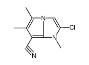 2-chloro-1,5,6-trimethylpyrrolo[1,2-a]imidazole-7-carbonitrile Structure