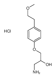 1-amino-3-[4-(2-methoxyethyl)phenoxy]propan-2-ol,hydrochloride Structure