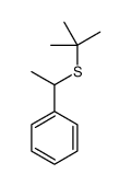 1-tert-butylsulfanylethylbenzene结构式