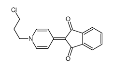 2-[1-(3-chloropropyl)pyridin-4-ylidene]indene-1,3-dione Structure