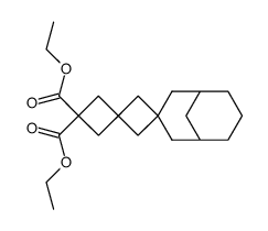Dispiro ( bicyclo [3.3.1] nonan-3.1'-cyclobutan-3'.1'-cyclobutan )-dicarbonsaeure-(3'.3')-diethylester结构式